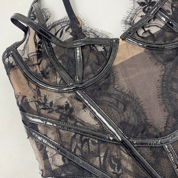 Agent Provocateur Alyss Black Basque Small *NO SIZE TAG* - Picture 7 of 12